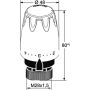 Heimeier Thermostat-Kopf DX für TA, für Baureihe bis 1999