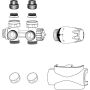 Heimeier Multilux 4-Set, mit Zweipunktanschluss weiß RAL 9016