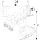 Heimeier STAD pipe regulating valve, IG, without drain...