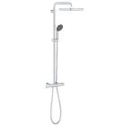 Grohe Vitalio Start System 250 Cube Système de douche avec thermostat pour montage mural (chromé)