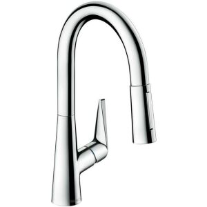 Hansgrohe Talis S eviye bataryası 160, sBox, çekilebilir sprey krom