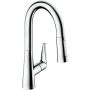 Hansgrohe Talis S μίξερ νεροχύτη 160, με sBox, pull-out spray χρώμιο