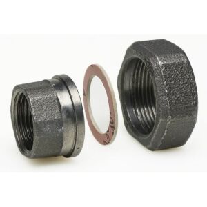 Resideo CENTRA union nut with threaded nozzle 2 x 1 1/4 female thread, and seal