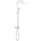 GroheTempesta Cosmopolitan System 250 Cube Système de douche avec mitigeur monocommande pour montage mural (chromé)