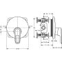 Ideal Standard CERAMIX BLUE κρυφός αναμικτήρας ντους