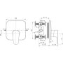 Torneira de duche CERAPLAN III Ideal Standard, encastrável