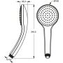 Ideal Standard Idealrain hand shower, chrome-plated