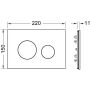 Tece TECEloop WC-Blend für WC-Betätigungsplatte (Holz Eiche)