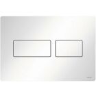 Tece TECEsolid toilet flush plate for dual flush (brushed...