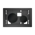 TECEloop flush plate for toilet flush plate (black matt)