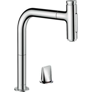 Hansgrohe Metris Select M71 Mitigeur monocommande 2 trous pour cuisine 200 (chromé)