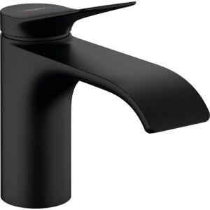 Hansgrohe Vivenis Μείκτης νιπτήρα 80 με μοχλό και αναδυόμενο απόβλητο (μαύρο ματ)