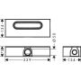 Hansgrohe Corps dencastrement uBox universal pour canivaux de douche, corps découlement standard