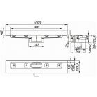 Dallmer Duschrinne CERALINE NANO W, DN 50 seitlich, BH...