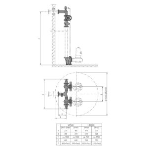 JUNG PENTAIR ACCESSORI PER RUBINETTERIA DN100 F. ES D1500