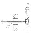 JUNG PENTAIR S-ACCESSOIRES TRAVERSÉE MURALE DN 40