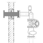 JUNG PENTAIR S-ACCESSORIES WALL PASS-THROUGH R DN80, PE