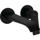 Hansgrohe VIVENIS Set de finition pour robinetterie de lavabo encastrée à 2 trous, noir mat