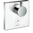 Hansgrohe Fertigmontageset SHOWERSELECT GLAS, Highflow, für Unterputz-Thermostat, 1 Verbraucher, 1 Abgang weiß/chrom