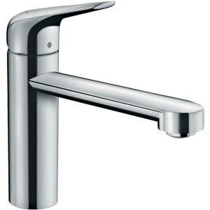 Grifo de fregadero Hansgrohe 120 M42, con caño giratorio cromado