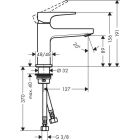 Umyvadlová baterie Hansgrohe METROPOL 100, pro...