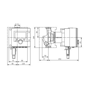 Wilo glandless premium smart čerpadla Stratos MAXO 25/0,5-4 PN10,G11/2,69W