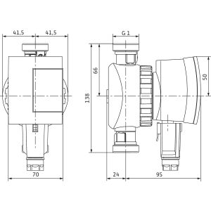 WILO hooldusveepump STAR-Z NOVA A NOVA A, R 1/2, Bl 138 mm, WS