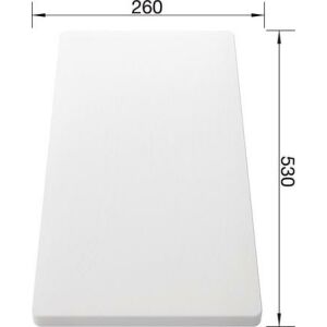 Blanco Schneidbrett aus hochwertigem Kunststoff MEDIAN weiß 530 x 260
