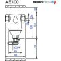 Spirotech Schlammabscheider S, DN 32 (1 1/4"), Einbau horizontal