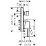 Hansgrohe FINORIS Fertigset Badearmatur, Unterputz, mit Sicherungskombination,  chrom