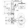 System prysznicowy Grohe Vitalio Joy System 310 z baterią termostatyczną