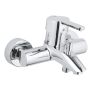 Grohe Feel bath mixer, exposed pipework, chrome