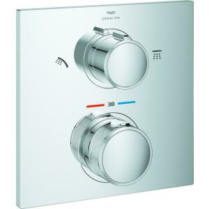 Grohe Allure Thermostat Fertigset mit 2-Wege-Umstellung chrom