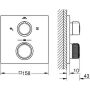 Grohe Allure Thermostat Fertigset mit 2-Wege-Umstellung chrom