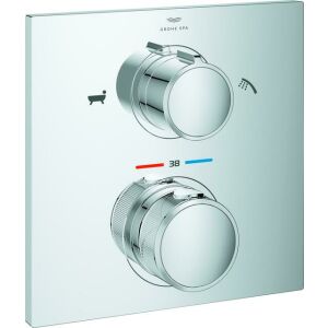 Grohe Thermostat-Wannenbatterie ALLURE, chrom, mit 2-Wege-Umstellung