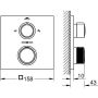 Grohe Thermostat-Wannenbatterie ALLURE, chrom, mit 2-Wege-Umstellung