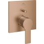 Grohe ALLURE bathroom fitting, concealed set, warm sunset brushed