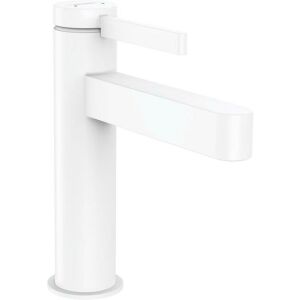 Hansgrohe FINORIS 110 Waschtisch Armatur, mit Push-Open Ablaufgarnitur 1 1/4" mattweiß