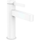 Hansgrohe FINORIS 110 Waschtisch Armatur, mit Push-Open Ablaufgarnitur 1 1/4" mattweiß