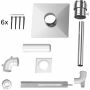 BOSCH Flue Gas Accessories FC-Set60-C93x Package for shaft, d:60/100mm, stainless steel