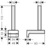 Hansgrohe yedek kağıt rulo tutucu AddStoris, cilalı altın
