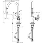 Dřezová baterie Hansgrohe AXOR MONTREUX, s...