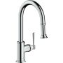 Hansgrohe AXOR MONTREUX μίξερ νεροχύτη, με πτυσσόμενο σπρέι χρώμιο