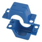 Plumbers clamp 2-part, blue, 1/2"