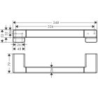 Hansgrohe madlo AddStoris, 348 mm, chrom