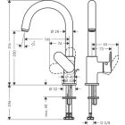 Hansgrohe VERNIS Blend 210 bateria umywalkowa z wyciąganą...