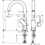 Hansgrohe VERNIS Shape 210 Waschtisch Armatur, mit Ablaufgarnitur 1 1/4,  chrom