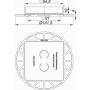 Εξάρτημα Dallmer DallDrain Individual φυσική πέτρα 100 x 100 mm