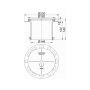 Dallmer extension unit DallDrain, can be shortened 19 - 125 mm