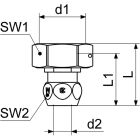 Locks for outlet fitting for washbasin tap, chrome-plated...